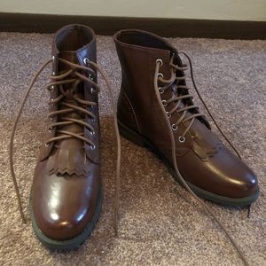 H&M Lace-Up Boots